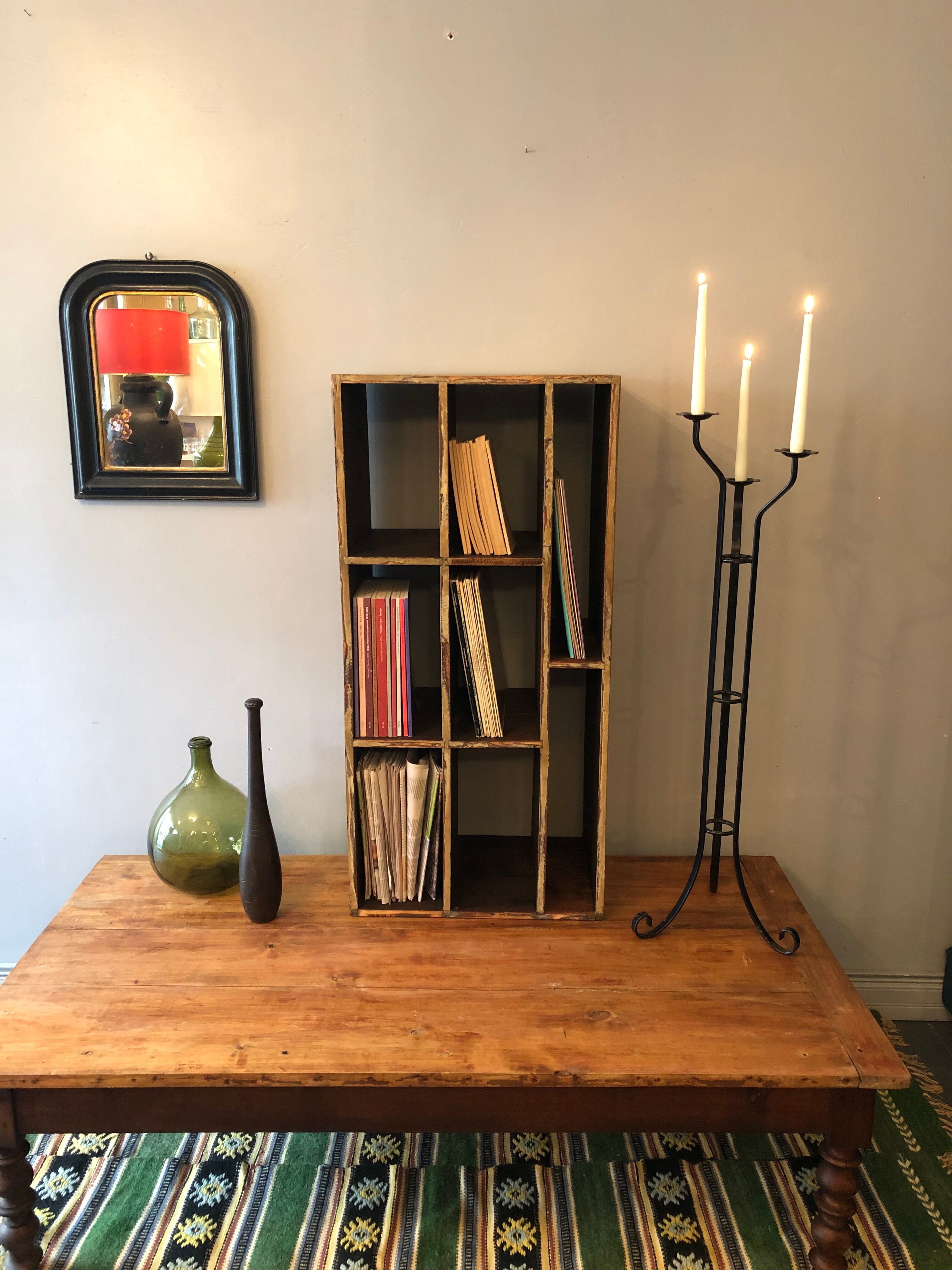 Antique locker cabinet