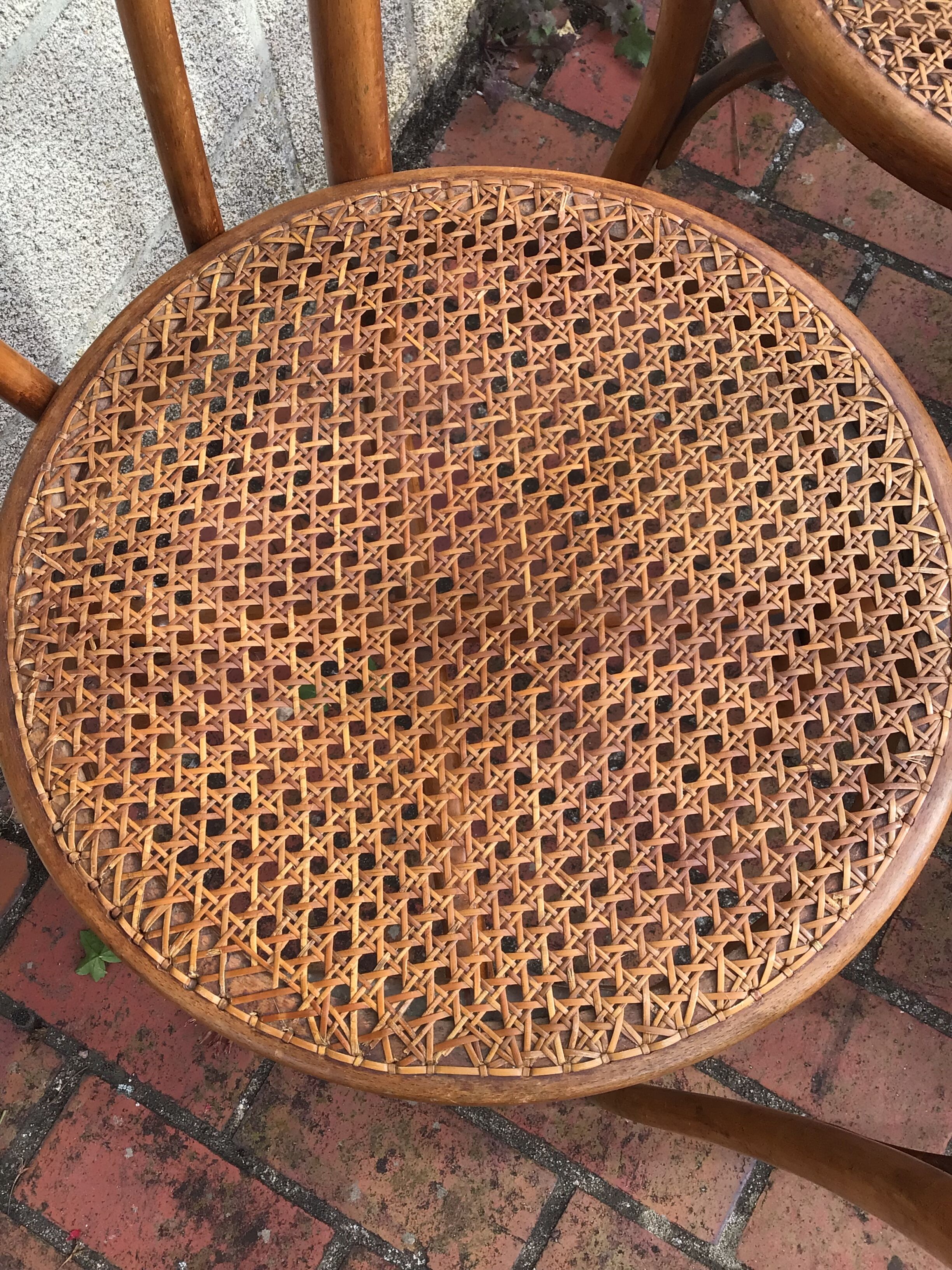 Series of 4 sgdg patented bistro chairs