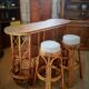 Rattan bar