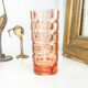 Art Deco geometric pink vase