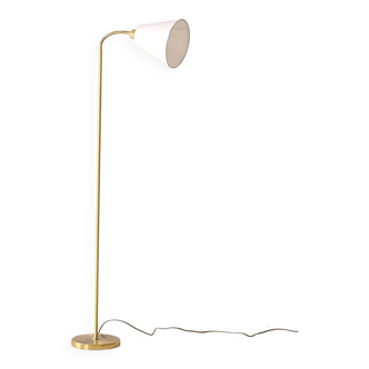 Scandinavian vintage gold floor lamp