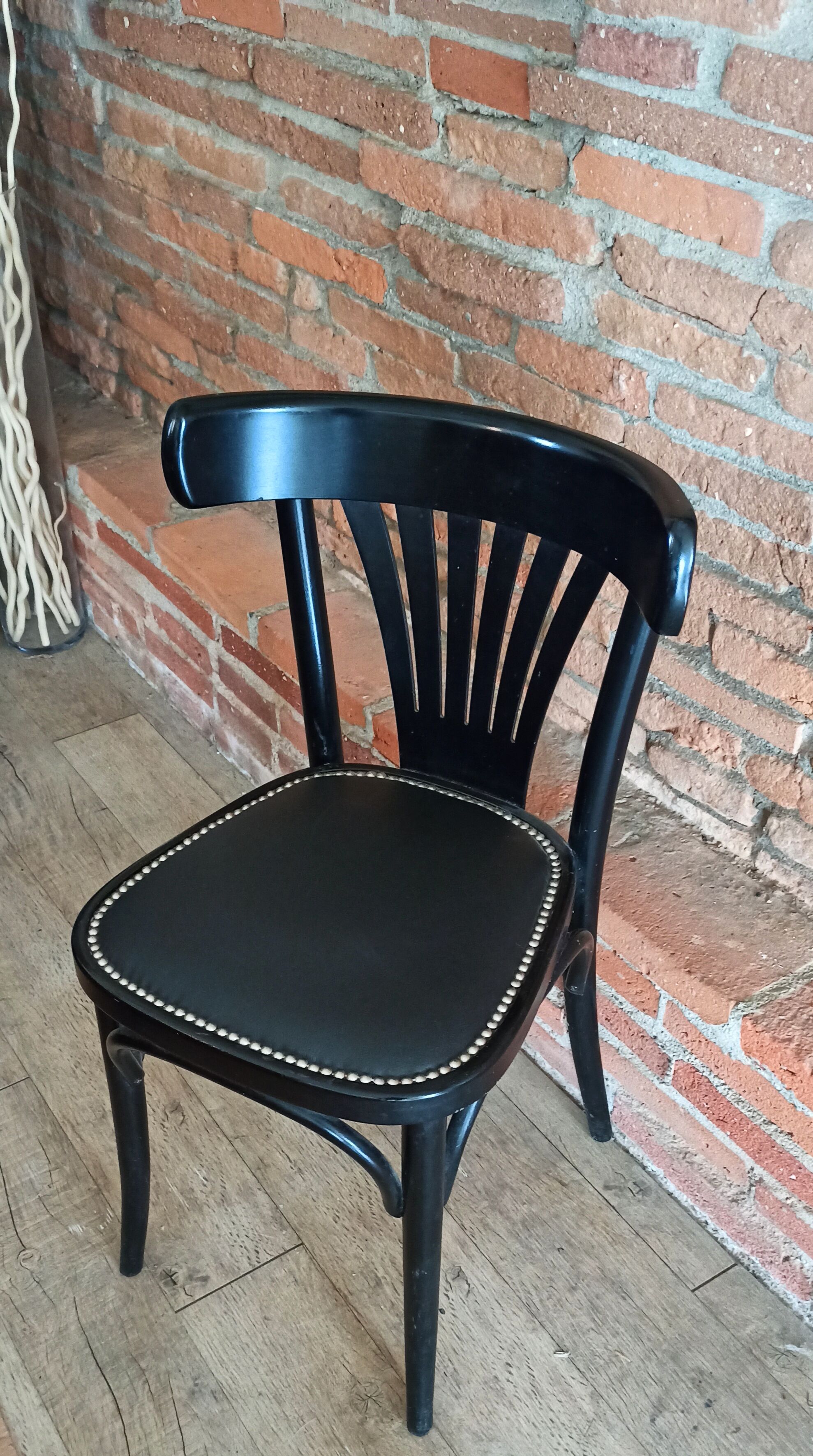 Studded bistro chair