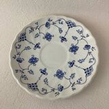 Myott Meakin England Blue Cup Saucer and Milk Jug