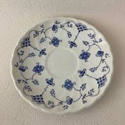 Myott Meakin England Blue Cup Saucer and Milk Jug