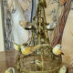 Golden metal birdcage – decorative work from the 20th century