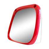 Miroir space age en plastique rouge vintage