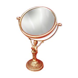 miroir sur pieds en bronze