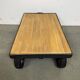 Table basse industrielle noire, années 1960