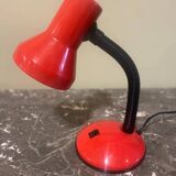 Red and black desk lamp