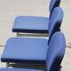 Set de 4 chaises stella chrome & tissu 1970s