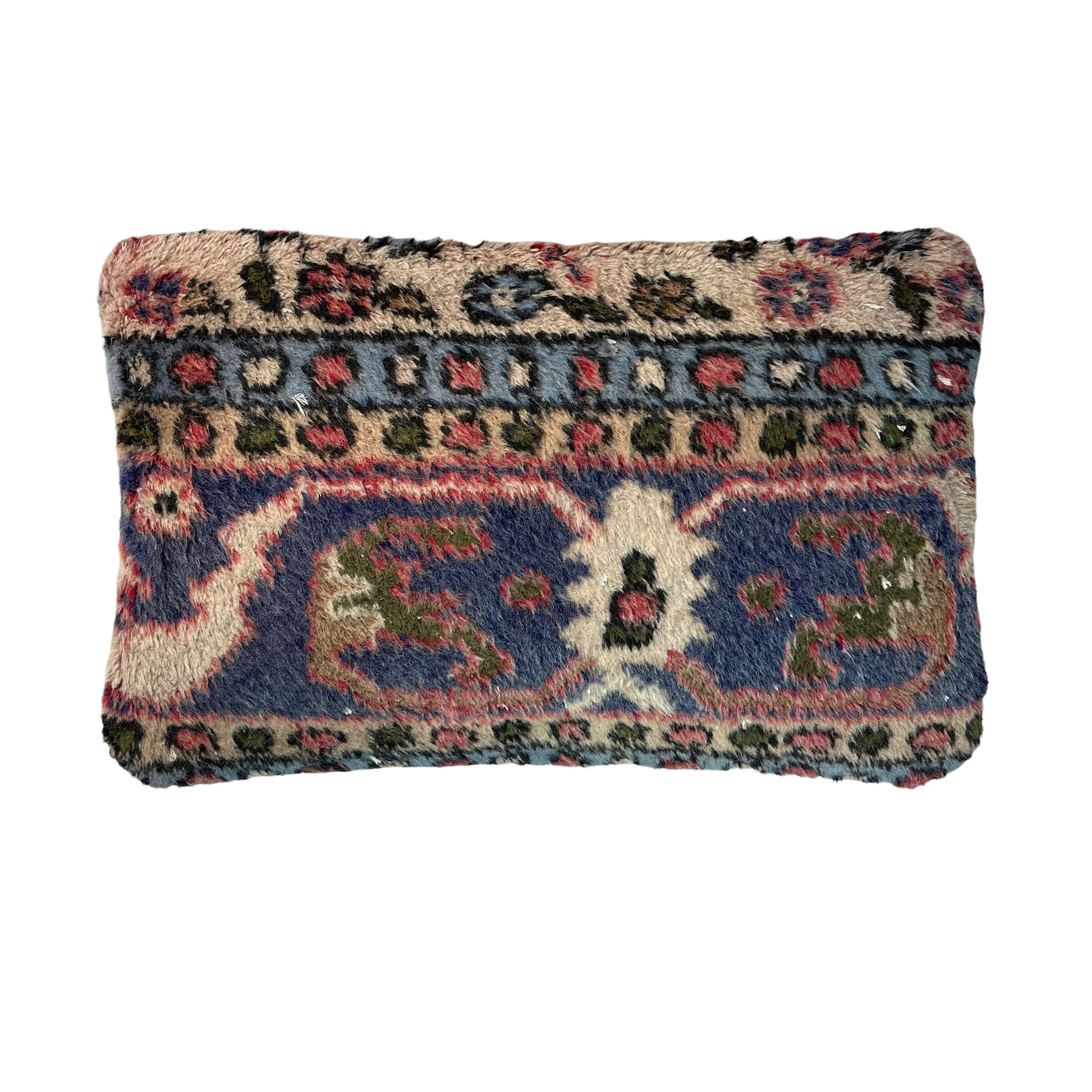 Vintage turkish rug cushion cover, 30 x 50 cm