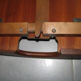 Table d'appoint plateau de service Aase Dreieri Ganddal Norvège  en teck et chêne années 1960