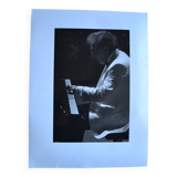 "piano pianist" original anonymous black & white photo