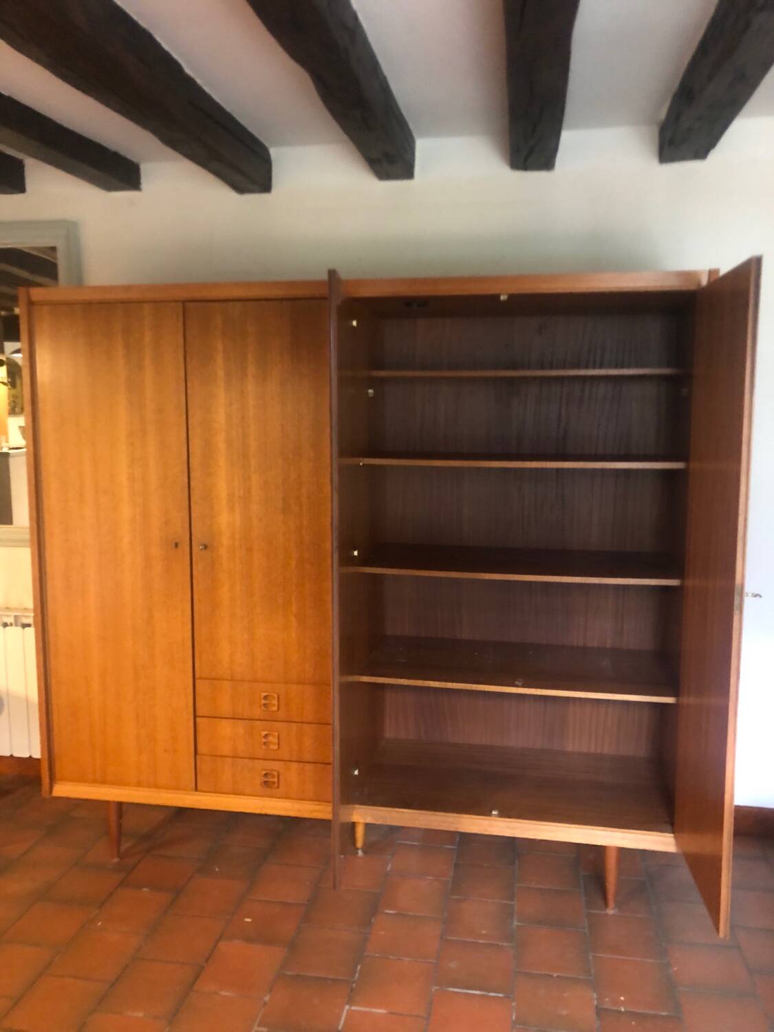 Scandinavian teak wardrobe from the 60s
