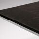 1980s Italian coffee table in black and yellow lacquered wood
