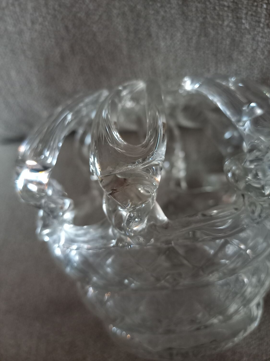 Vase bouquetière en verre Liège 18e siècle