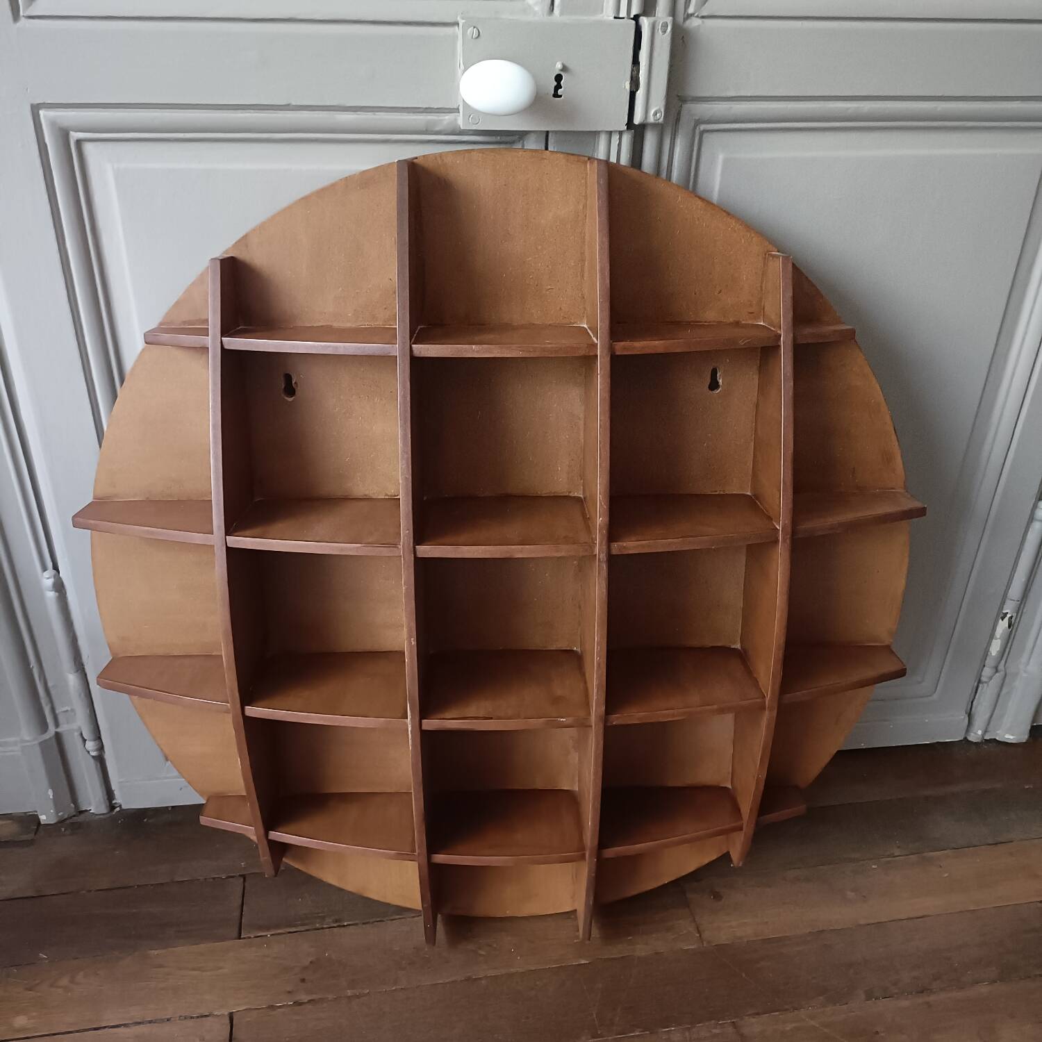 Vintage half-moon shelf