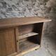 Pharmacy counter in antique oak / kitchen island, circa 1870–1900