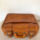 Vintage imitation leather suitcase