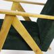 Fauteuil vintage velours verts Var B310 années 1970