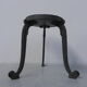 Art Nouveau stool on 3 cast iron legs