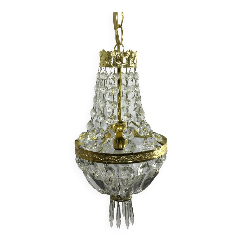 Lustre plafonnier en fer forgé avec plusieurs têtes dans le style
