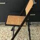 Chaise pliante vintage cannée