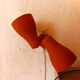 Double wall lamp in metal and brass 1950