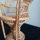 Fauteuil rotin poupée