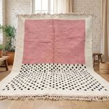 Handmade pure wool rug with colourful patterns 1.5/2.5 m