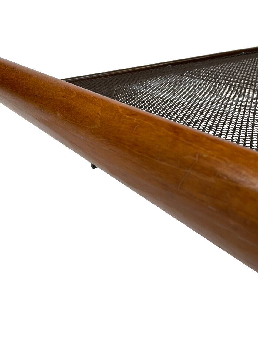 Vintage Auping Cleopatra daybed in teak metal design by Dick Cordemeyer
