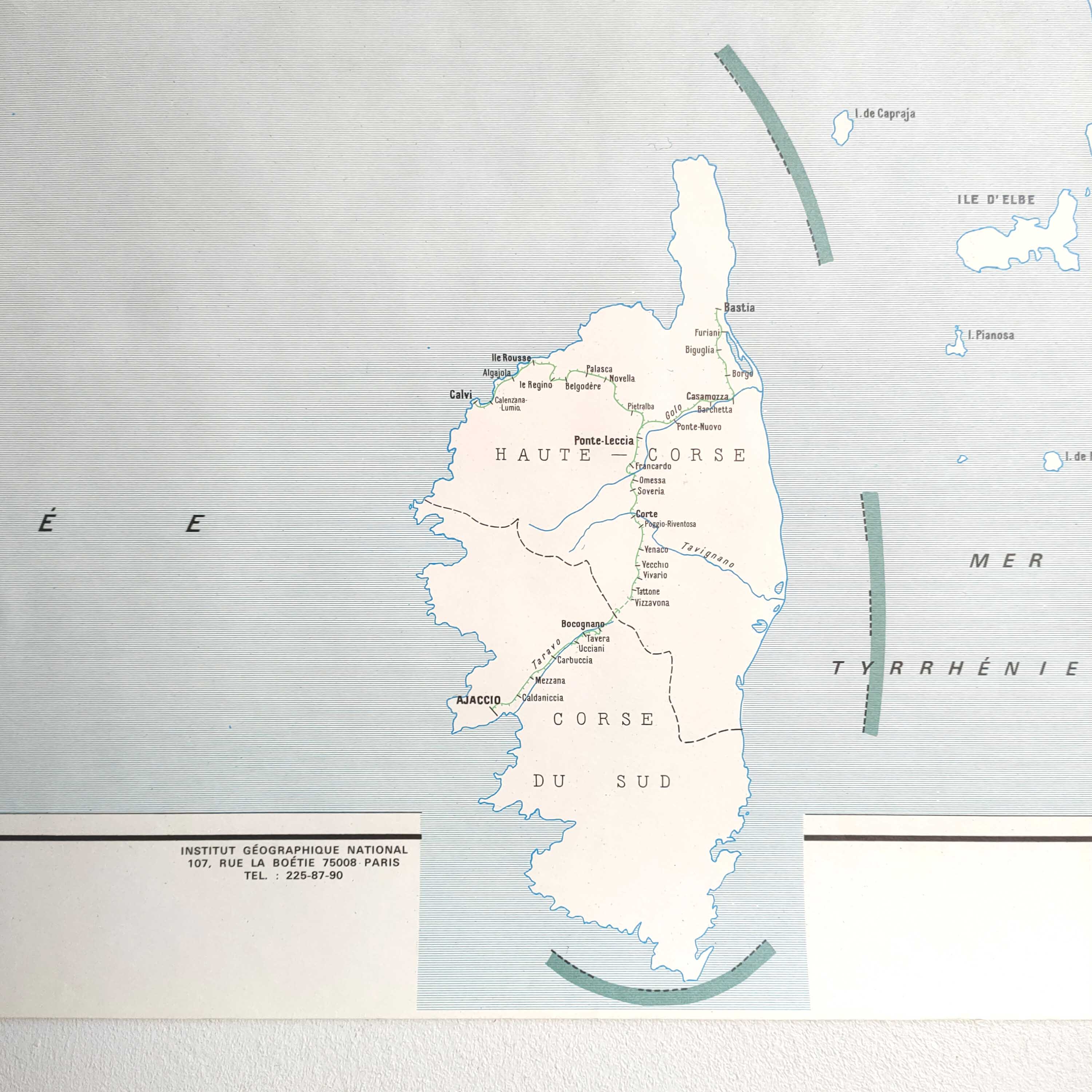 Old SNCF map of the south of France