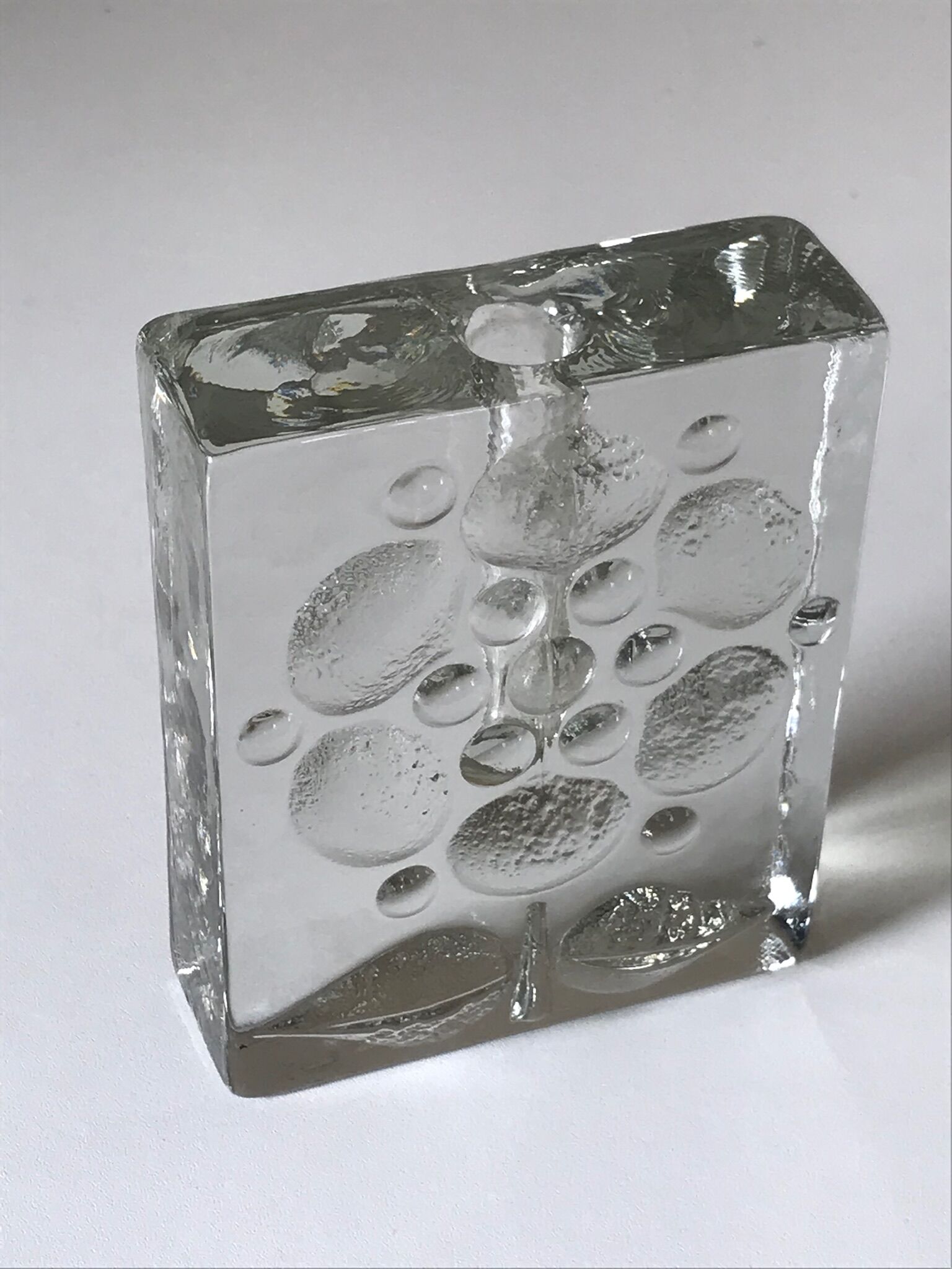 Glass paved soliflore by Walther Design 1970