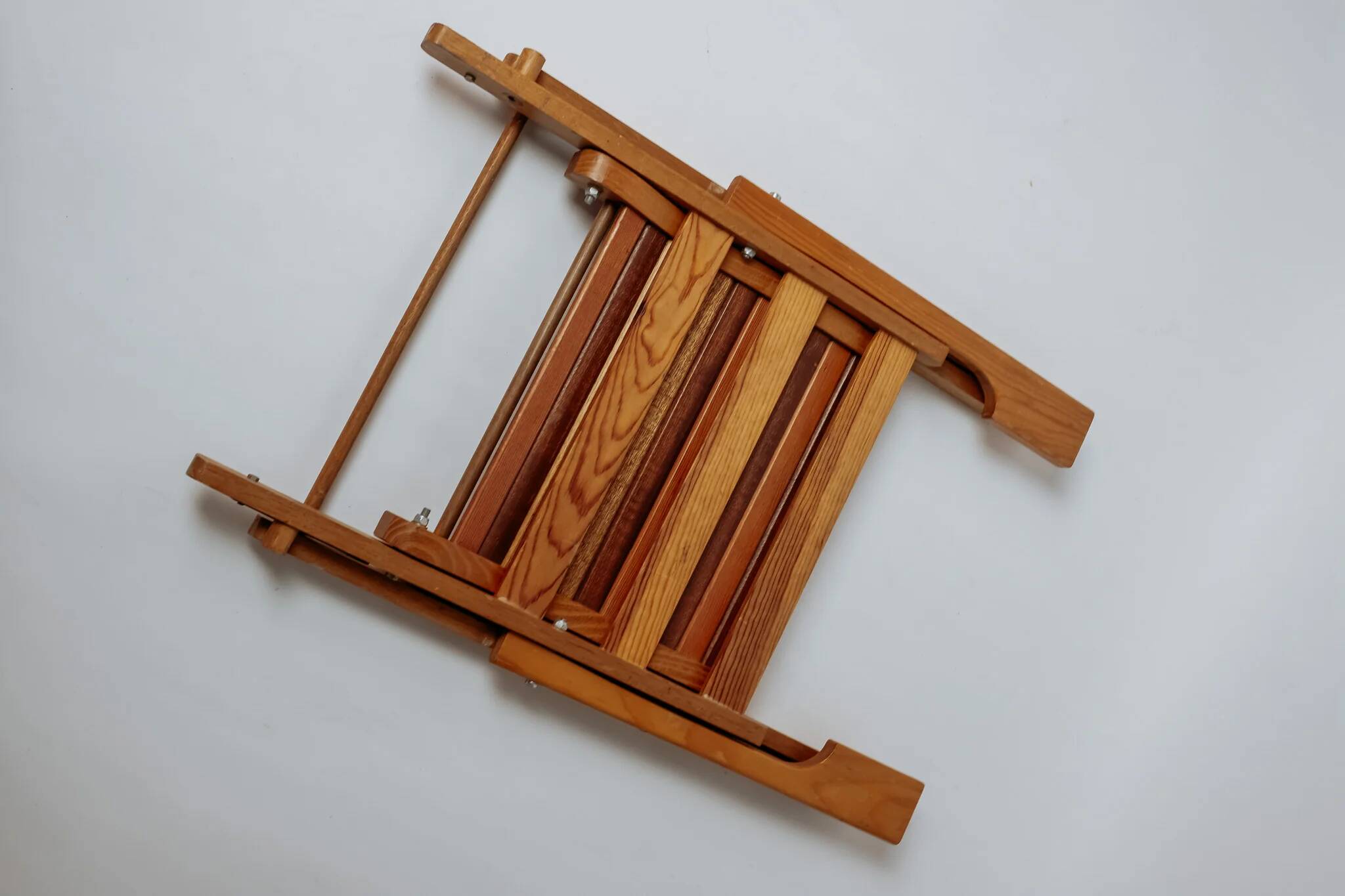 Vintage folding teak chair for children
