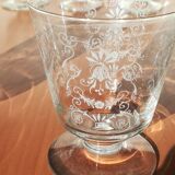 Set of 12 engraved Bohemian Crystal Glasses