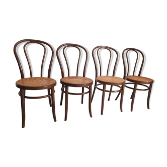 Lot de chaises cannées