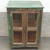 Vitrine ancienne vitrée en bois