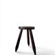 Brutalist wooden farm stool