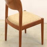 Set de 4 chaises Koefoed 'Skoven' teck vintage