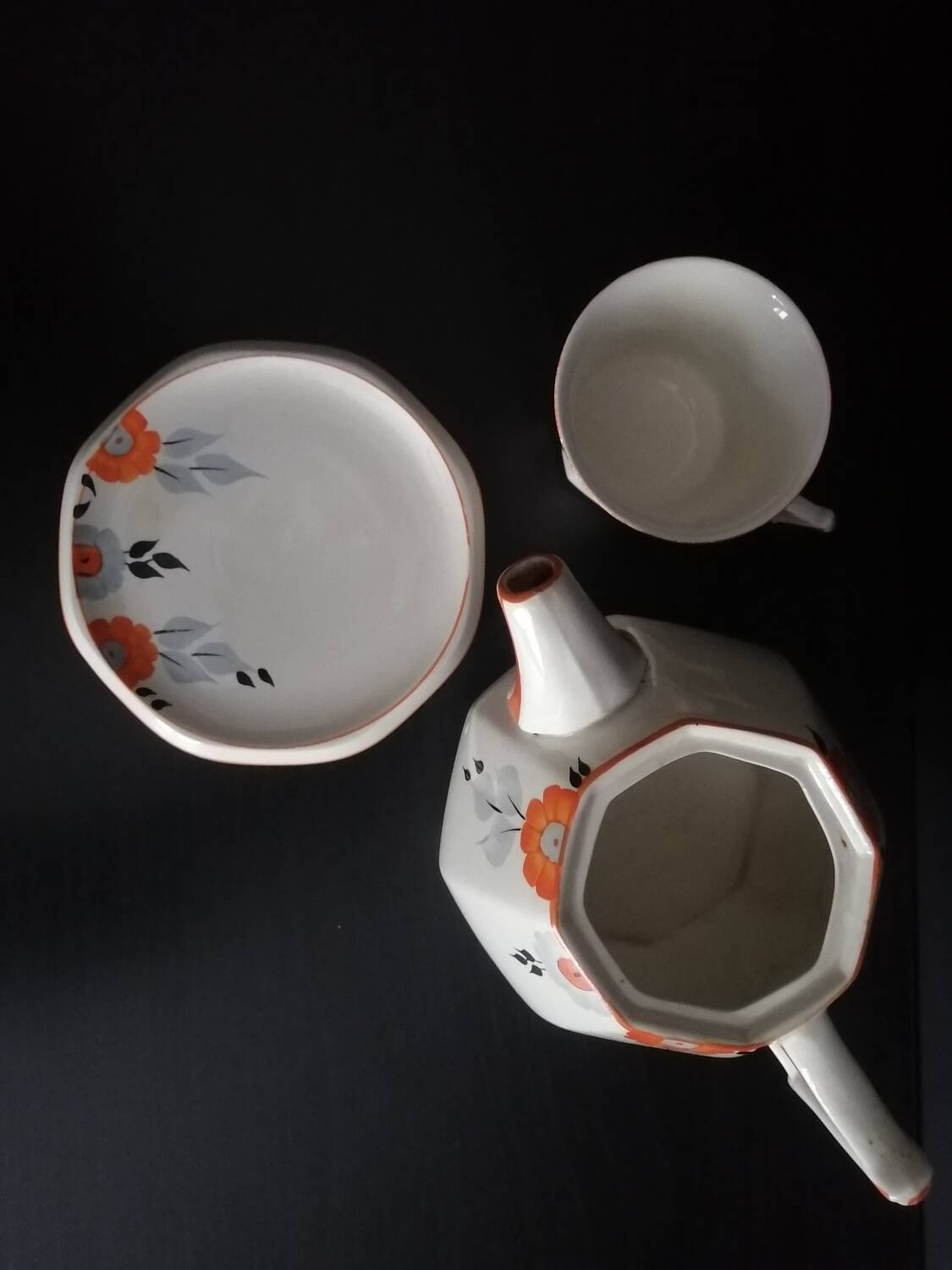 Palissy potery art deco service