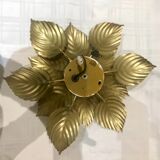 Wall lamp or ceiling lamp golden flower