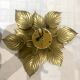 Wall lamp or ceiling lamp golden flower