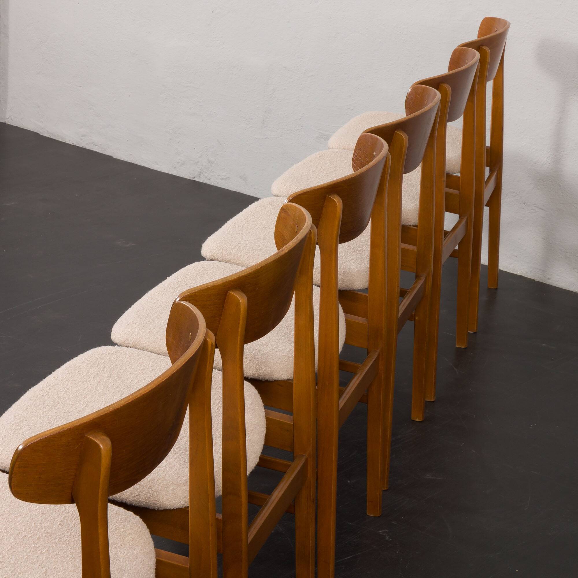 Danish vintage teak mid-century chairs by Farstrup, set of 6, Denmark, 1960s