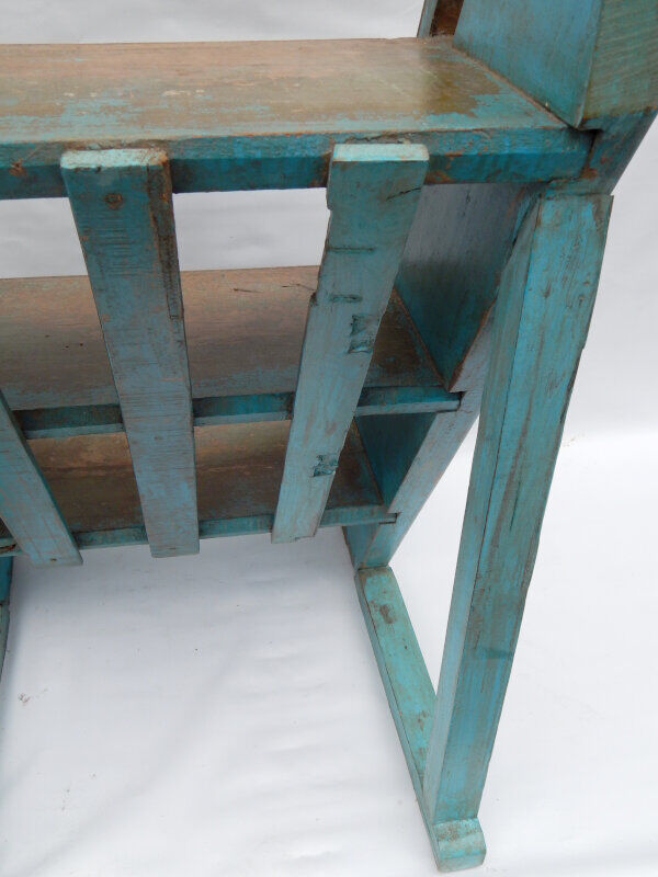 Blue stepladder