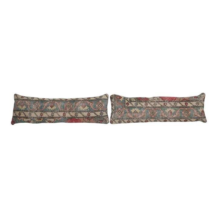 Set of 2 vintage Turkish cushion covers 30x76 cm