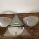 Pair of Illo wall lamps for Lamperti, 1980s, made in Italy
