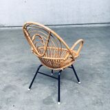 Set of Rattan Lounge Chairs attributed to Rohe Noordwolde, 1960s