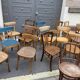 Lot 25 chaises bistrot restaurant bois courbé vintage