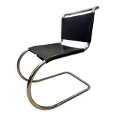 MR10 Cantilever Chair, Design Mies van der Rohe, Leather & Chrome, 1970s