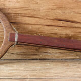 Palm, teak and mahogany game racket